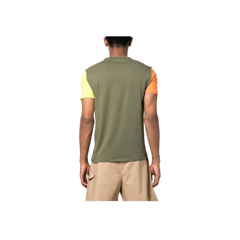 Polo Ralph Lauren SS23 Color Block Bear Print Crew Neck Short Sleeve T-Shirt Men Tops Multicolor 710891153-001