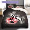 1. FC Köln Pattern Bedding Set Quilt Cover Pillowcase Home Decor Gift (1 * Duvet Cover + 2 * Pillowcase, Without Core)
