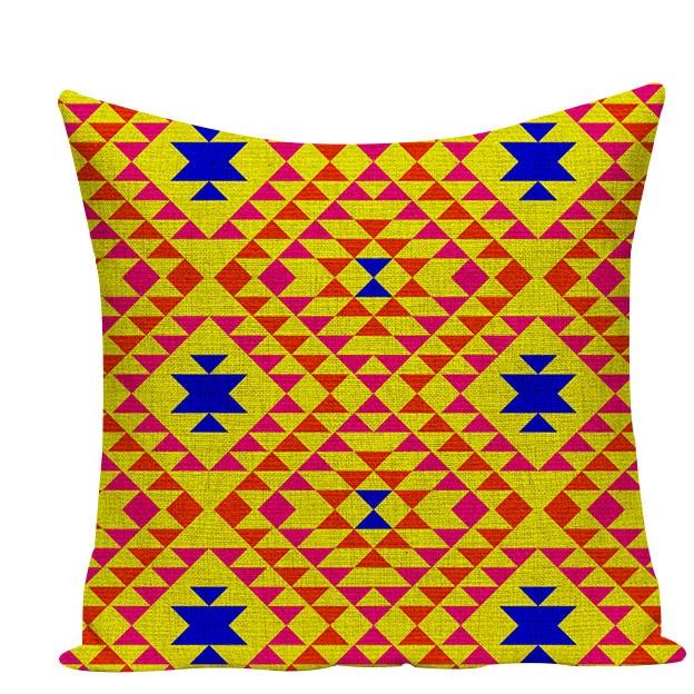 colorful throw pillows
