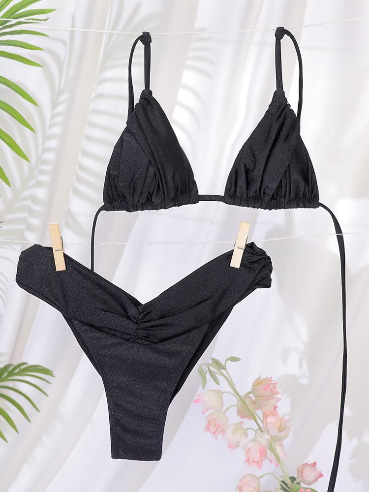 Rinabe Bandage Swimwear Swimsuit Women Triangle Bikinis Micro Thongs Bathing Suits Sexy Biquini Brazilian Beachwear