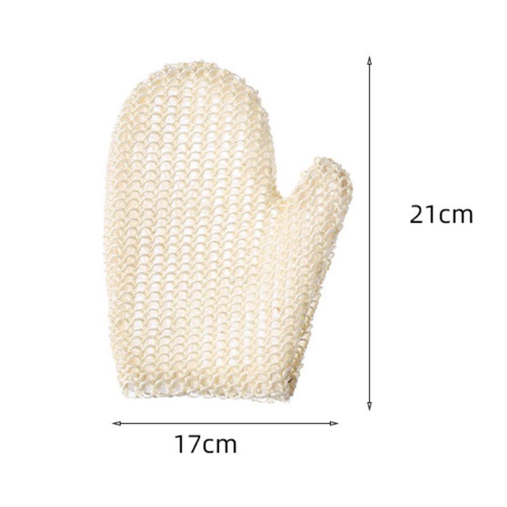 Cleaning Tool Bathing Accessories Body Scrubber Shower Brush Exfoliating Glove Sisal Bath Gloves