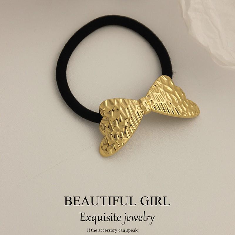 Minimalist Metal Hair Ring - New Korean Style High-End Ponytail Tie Rubber Band.