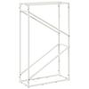 Firewood Rack White 60 x 25 x 100 cm Cold Rolled Steel
