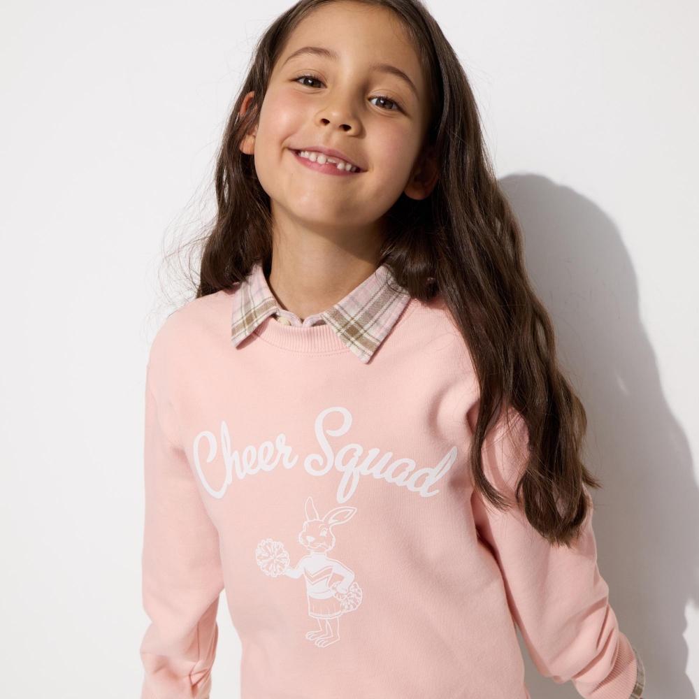 

Свитшот Uniqlo Kids Ultra Stretch с рисунком B 10 PINK/KIDS 100