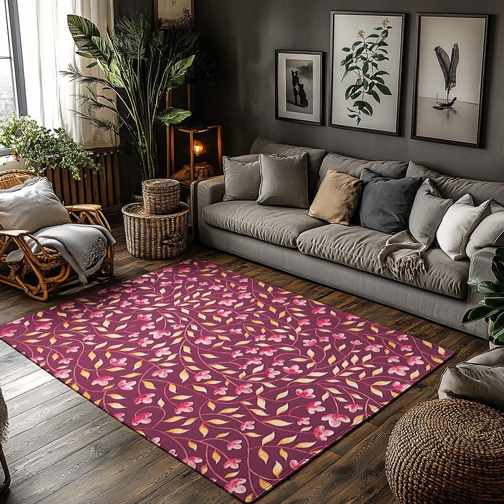 

Elegant Floral Doormat Indoor Outdoor Washable Rug Entryway Mat Home Decor Area Rug Kitchen Floor Carpet Modern Farmhouse Style 50x 80cm