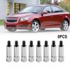 For SBC Compatible Chrome Valve Cover Bolt Kit Offering Eight Fasteners Perfectly Fitting Multiple Engine Types