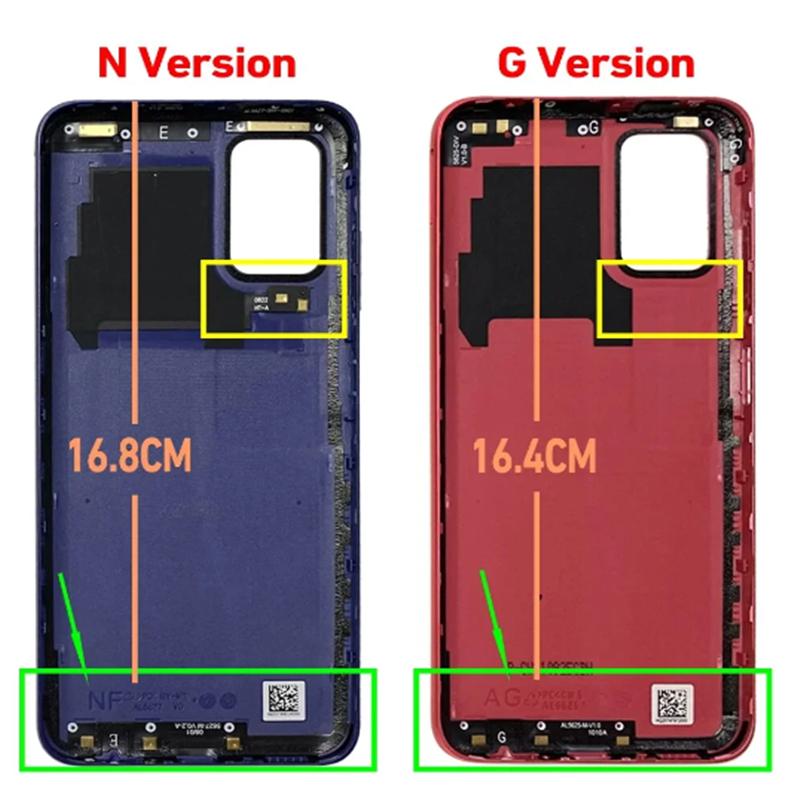 Nuova Cover Posteriore per Batteria Samsung Galaxy A03 Sportellino Coperchio Posteriore Parti di Ricambio per Samsung A035F A035F/DS Copri Batteria