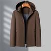 Men's 2026 Spring Casual Business Jacket with Detachable Hood