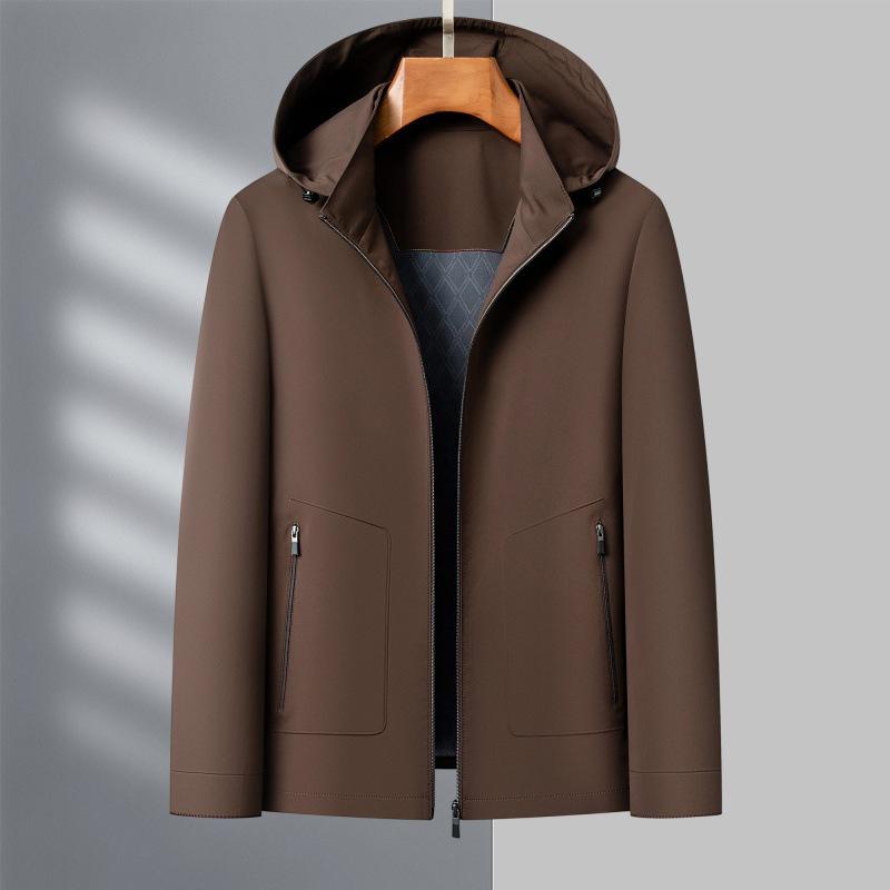 Men's 2026 Spring Casual Business Jacket with Detachable Hood