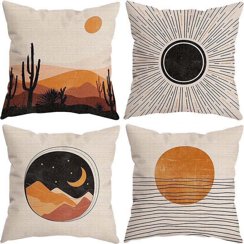 Morandi Color Abstract Pillowcase Minimalist Decorative Pillowcase Abstract Aesthetic Sofa Pillow Cushion Cover