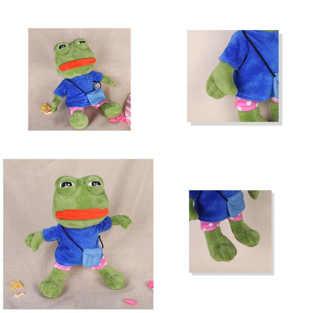 Comfortably Cuddly Sad Frog Plush Toy Stuffed Animal Doll