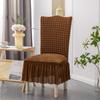 Thickened Seersucker Lace Chair Cover All In One Elastic All-purpose Hotel Banquet Table Chair Cover