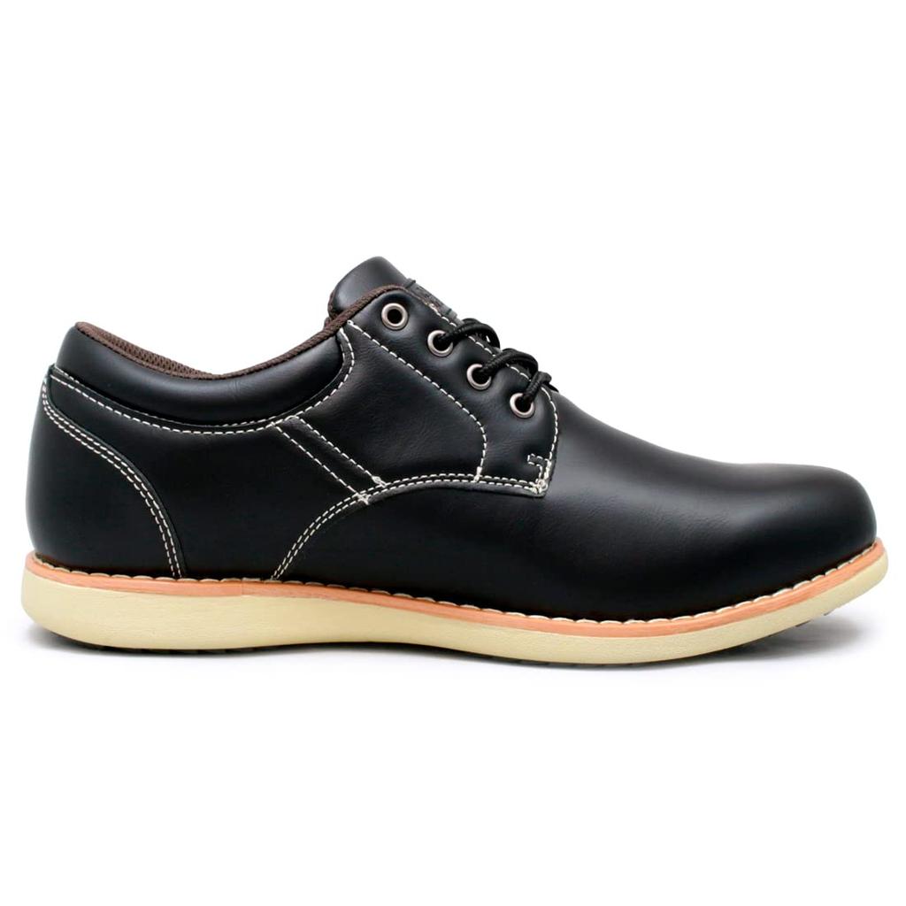 Edwin Wasserdicht Lässig und Geschäftlich Walking Leicht Einfarbig Oxford Größe Herren Sneaker, Schuhe, Sohle, Zehenbereich, Schnürschuhe, Schuhe, Schwarz, 26,5cm