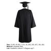 Akademisches Talare-Set Abschlussquaste Unisex Abschlussfeier Mortarboard-Set für Erwachsene