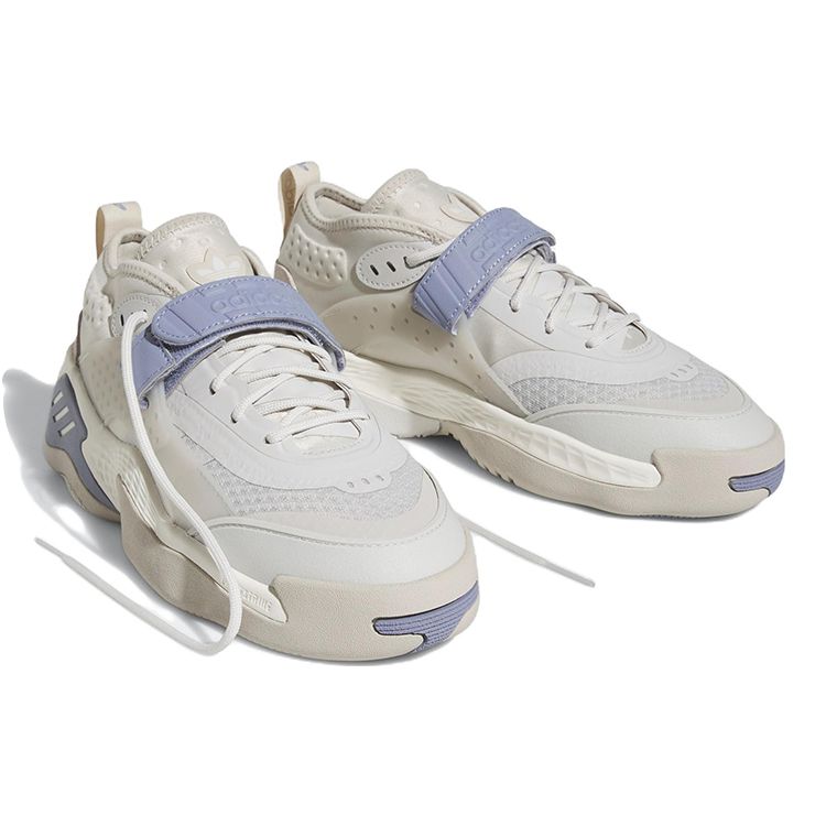 Adidas Originals Streetball 3 Comfortable Trendy Slip-Resistant Durable Lightweight Low-Top Sports Casual Shoes Women Sneakers Gray White Blue GZ9549