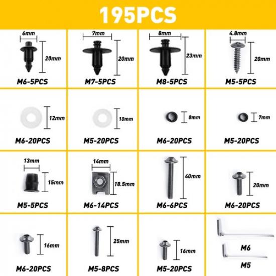 Stainless Steel Fairing Bolts Kit Screws For Suzuki GSXR600 / GSXR750 / GSXR1000