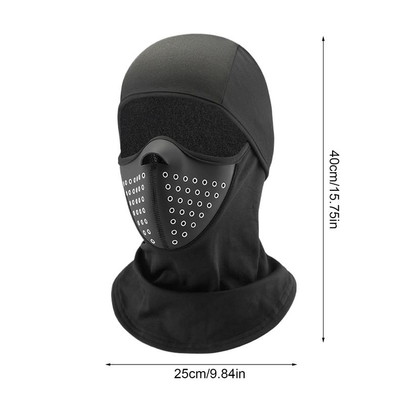 Couvre-visage d'hiver pour hommes Écharpe d'hiver Chauffe-cou Couvre-visage de moto Respirant Hommes Ski Hiver Chauffe-cou intégral pour