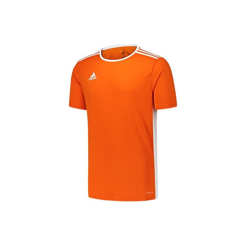 adidas Entrada 18 Training Jersey Asia Sizing Orange White Men s CD8366 L