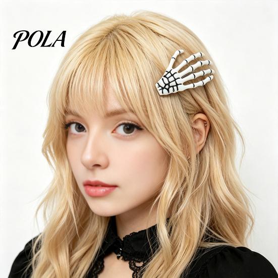 2Pcs Gothic Dark Style Hairpins, Hair Pins for Bangs, Skeleton Hand Bone Hair Clips for Halloween Cosplay Photography Props