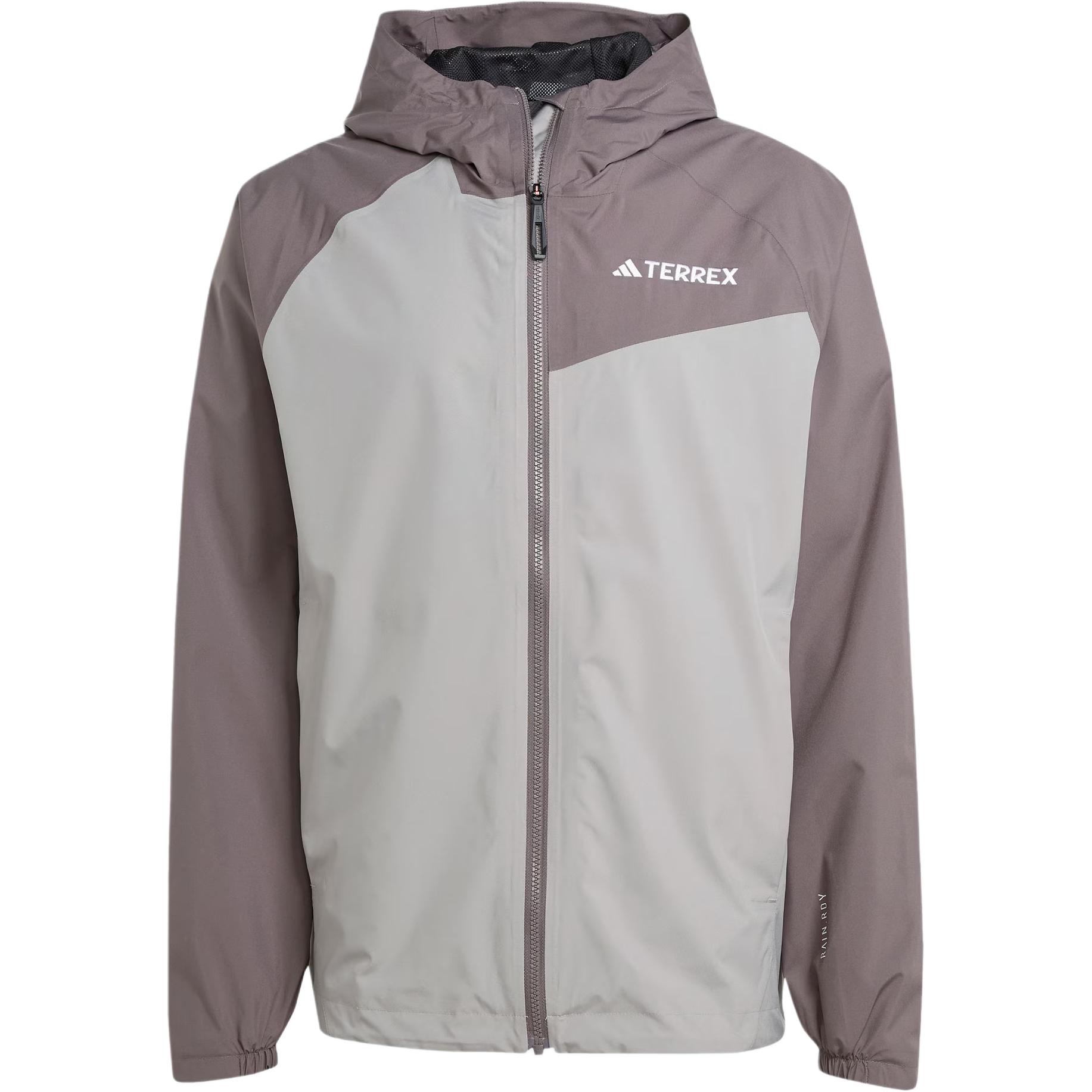 

Adidas Мужская куртка Multi 2L Rain.Rdy Fashion Color Block с капюшоном Куртка Ледяной-серый Угольно-серый Черный JN8809 L