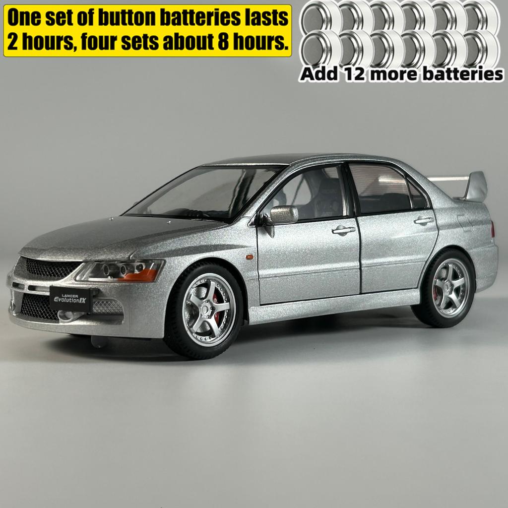 JDM 1:24 Mitsubish Lancer Evolution EVO9 Compact Car Alloy Metal Diecast Model Car Best Birthday Gift For Children's Toy Collect