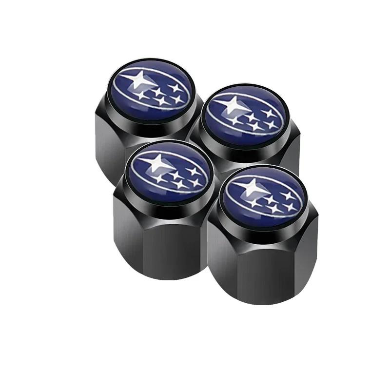For Subaru ASCENT BRZ FORESTER IMPREZA LEGACY LEVORG OUTBACK STI TRIBECA Alloy Car Wheel Tyre Tire Valve Stem Caps with Wrench oi3
