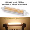High-Quality 118MM 25W LED Tube, R7S 220V/120V, Flicker-Free, Ceramic Replacement for Halogen Lamps