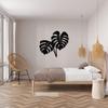 3D Metal Wall Art Monstera Leaf Tropical Home Decor Large Iron Sculpture