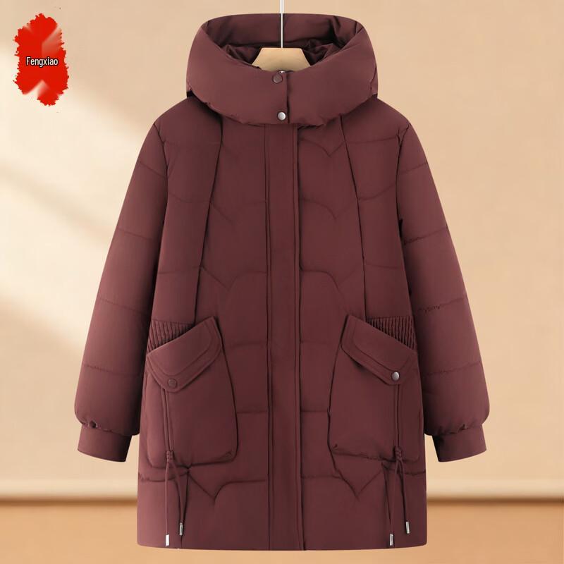 Women's Plus Size Hooded Cotton Padded Jacket