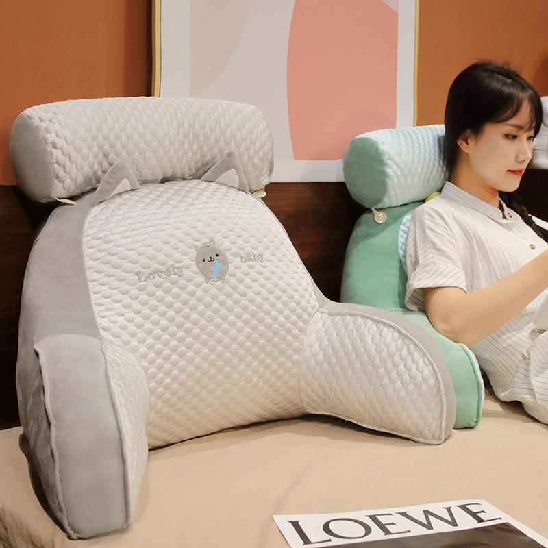 Bingdoudou bedside cushion soft bag waist pillow large back sofa pillow bed pillow bed reading