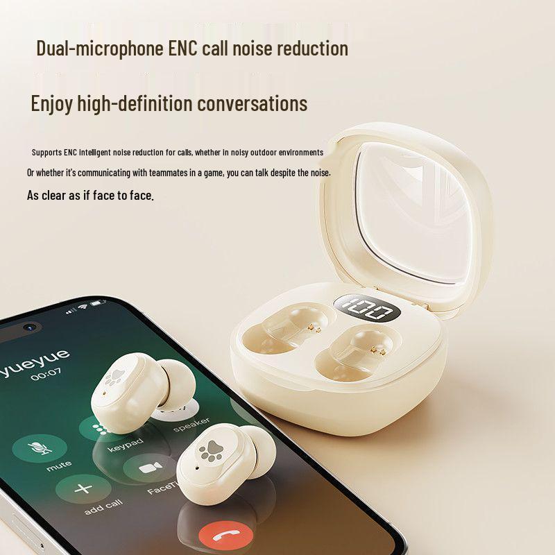 Q38 Drahtloses Bluetooth TWS Dual-Ohr In-Ear Stereo-Headset mit Digitalanzeige, langer Akkulaufzeit und Geräuschunterdrückung