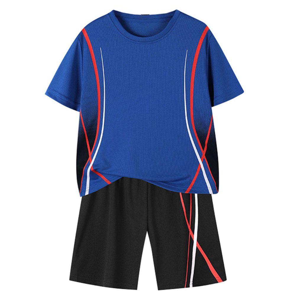 4-14 Years Kids Boys Summer Sports Set Quick-Dry Cool Short-Sleeve and Shorts 150