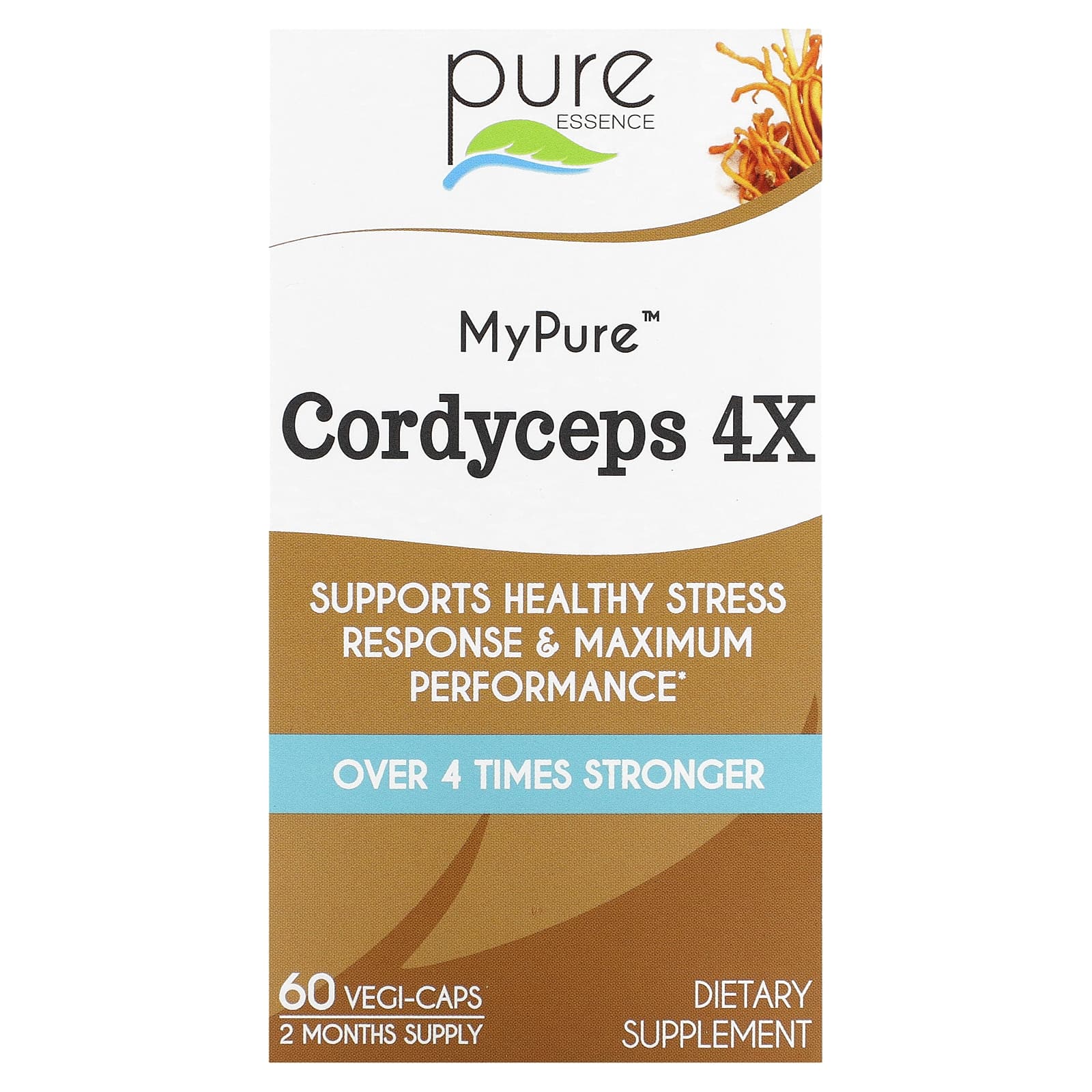 

Mypure, Cordyceps Sinensis 4X, Veggie Capsules 60