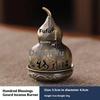 Antique Incense Burner Buddhist Hollow Incenses Holder With Cover Chinese Ancient Mini Censer Ornaments Home Office Decoration