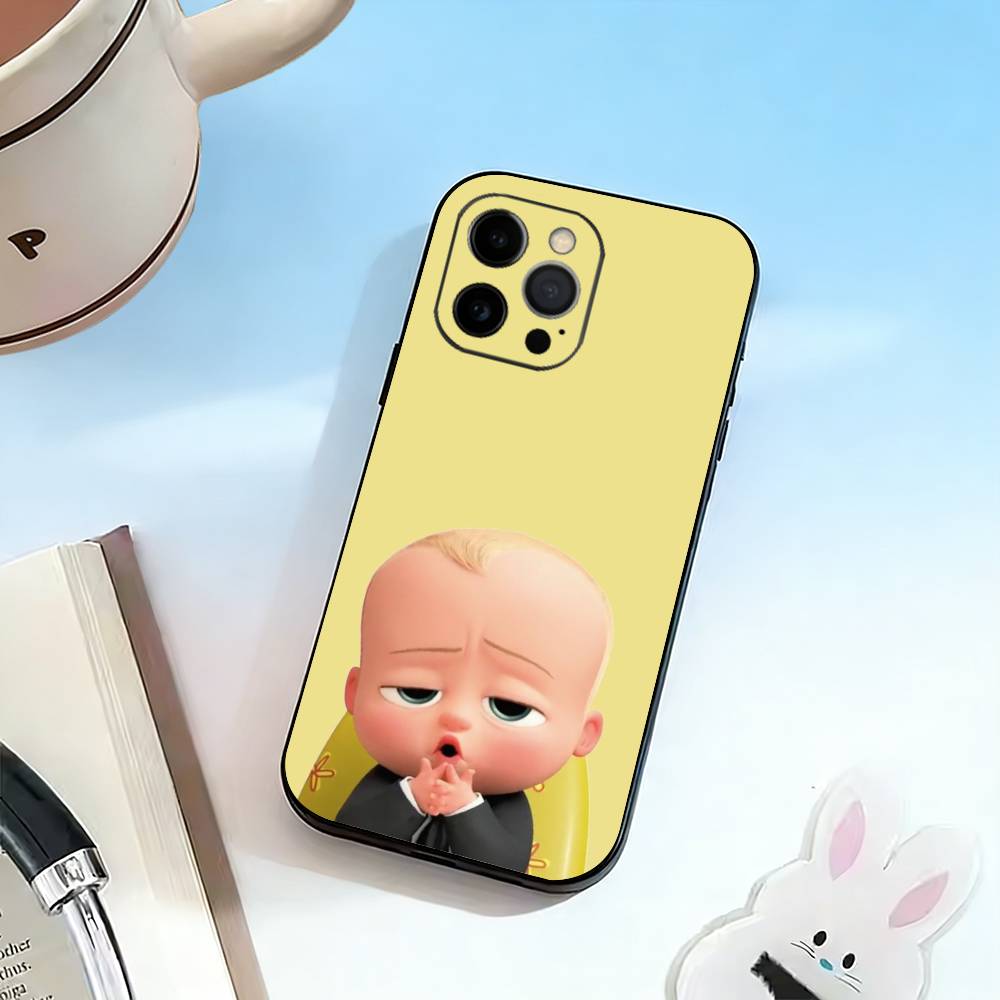 B-Baby Boss Baby 3 Phone Case For iPhone 17, 16,15,14,13,12,11 Plus,Pro Max, Others Soft Black Cover iPhone12PRO