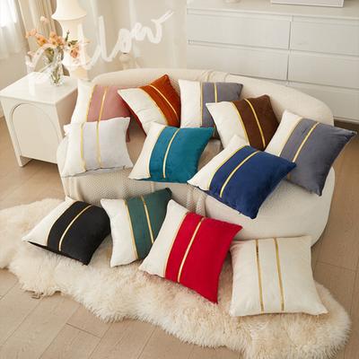 Velvet Pillow Cover 18x18 Inch Luxury Cushion Case with Hidden Zipper Decorative Sofa Throw Pillowcase for Living Room Bed