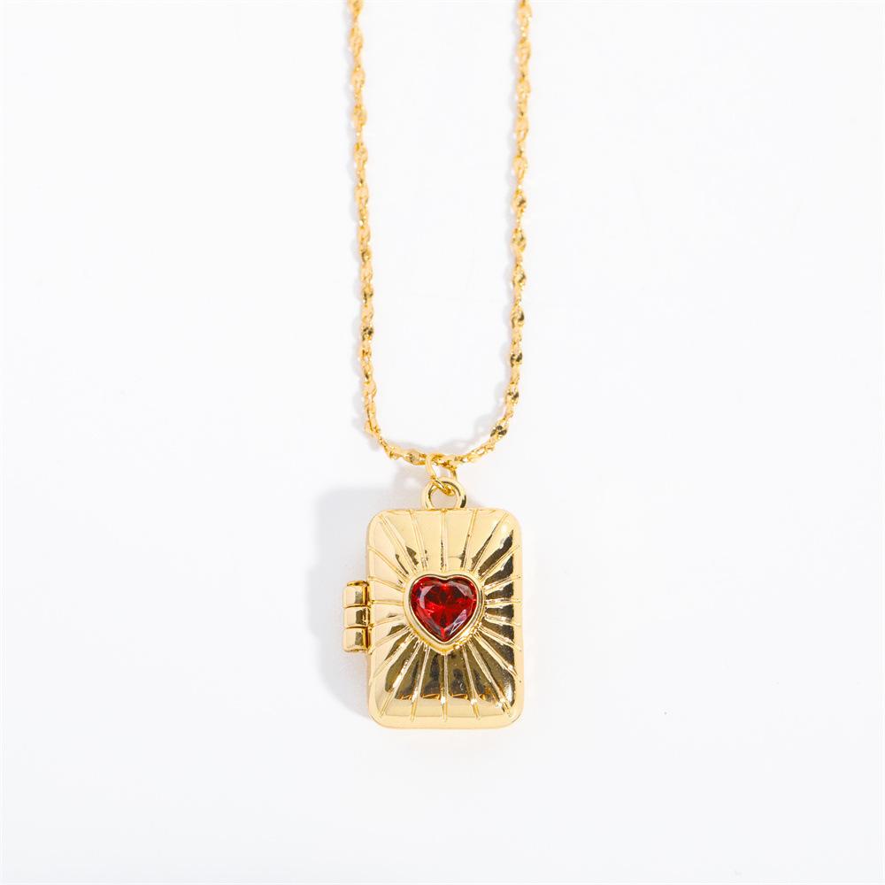 

Open And Close Star Moon Diamond Necklace You Re My Soulmate Literary Retro Collarbone Chain