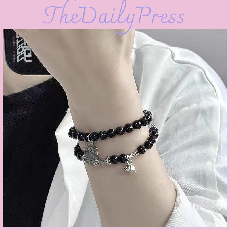 Elegant Alloy Bracelet Retro Geometric Design For Men And Women 2024 Summer