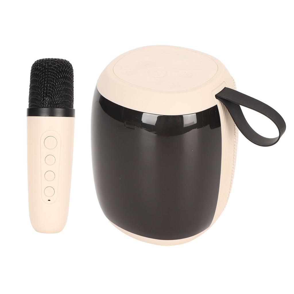 Mikrofon Głośnik Bluetooth Światło RGB Mini Maszyna do Karaoke z Pojedynczym Mikrofonem do Gospodarstwa Domowego