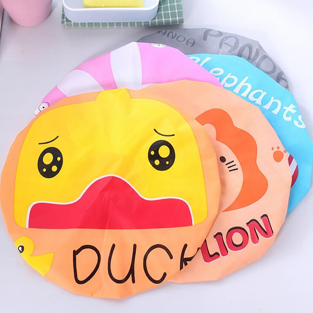 Women Shower Caps Colorful Bath Shower Hair Cover Adults Bathing