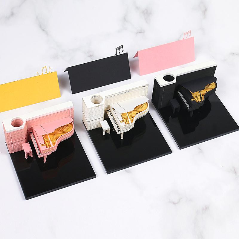 Time Piece Calendar 2026 Desk Calendar 3D Tear-Away Calendar Paper Carving Art Memo Pad Notepad Gift For Christmas Housewarming