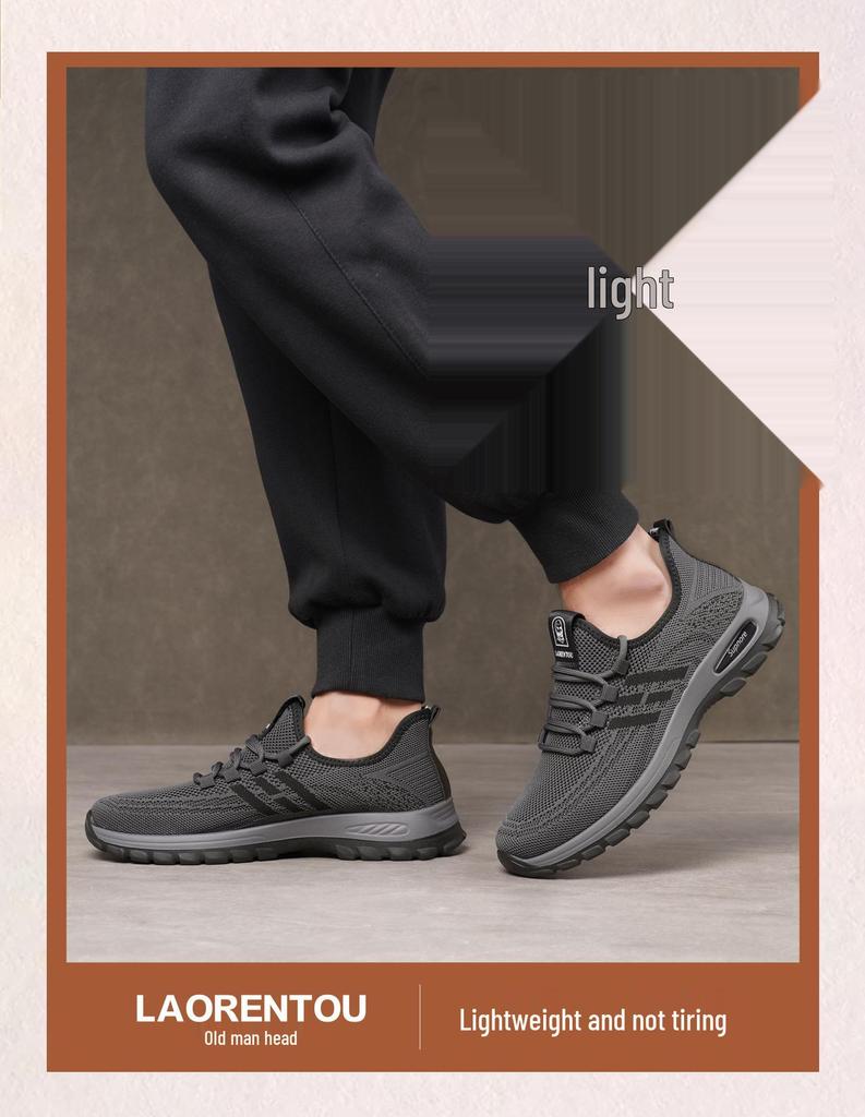 2025 Winter Men's Thick-Soled Non-Slip Breathable Lace-Up Sports Shoes with Velvet Warmth