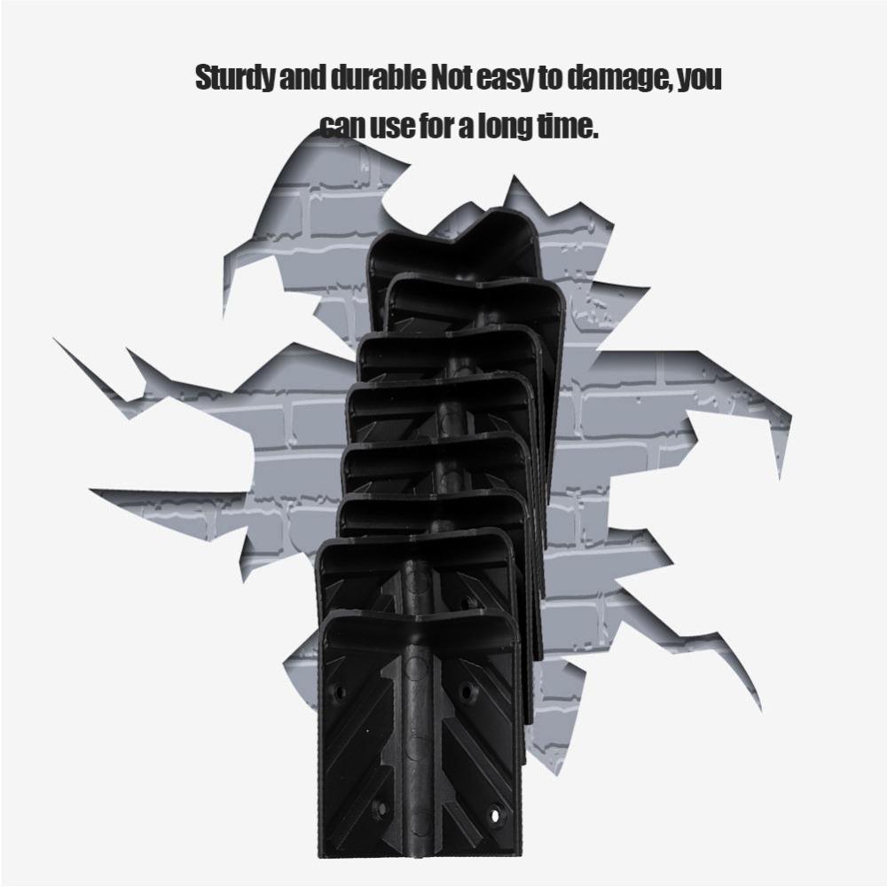 8PCS Thickening Plastic Right Angle Wrap Black Stackable Guard  DJ Audio Equipment