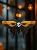 Acryl Halloween Schmetterling & Totenkopf Fensterhänger Sonnenfänger Gotische Motte Form Schlafzimmer Wohnzimmer Wanddeko Anhänger Geschenke