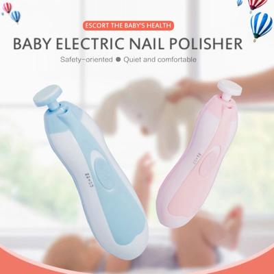 Elektryczny trymer do paznokci dla niemowląt z 6 głowicami szlifującymi Pilnik do paznokci dla noworodków i niemowląt z lampką Manicure dla małych dzieci Pielęgnacja paznokci u stóp i rąk Narzędzia do przycinania