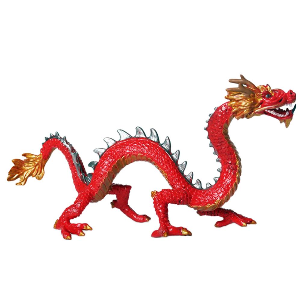 Mini Dragon Toys Miniature,Plastic Chinese Figures Toy, Party Favors Toy for Boys Kids