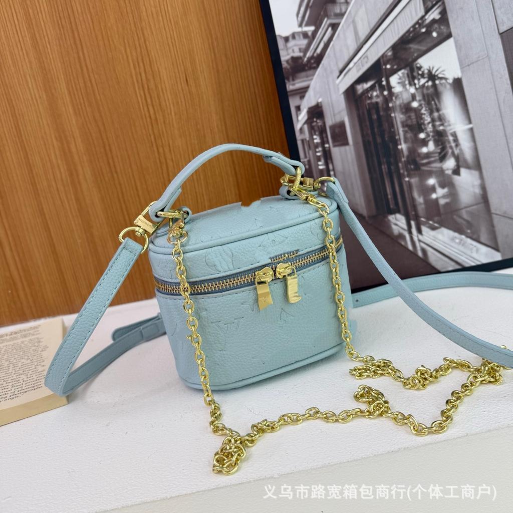 2026 New Women's Bag Fashion Printed Chain Cosmetic Bag One Shoulder Oblique Span Bag Handbag Women's Bag