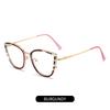 New trendy cat eye glasses frame European and American color-changing anti-blue glasses fashionable personalized flat glasses