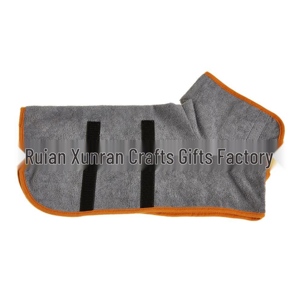 Microfiber Quick-Dry Pet Bathrobe: Super Absorbent Towel for Large & Small Dogs, Cats