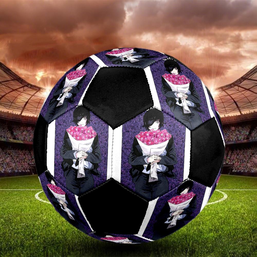 Pallone da Calcio Colorato Cucito a Macchina PVC Misura 5 Pronto per Allenamento di Squadra e Competizione Resistente Alto Rimbalzo Raffreddamento Regalo Sportivo